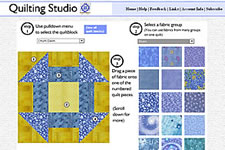Screenshot of Quilting Studio Site